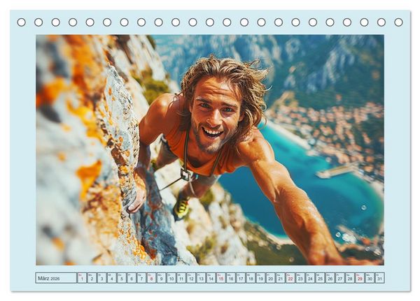 Produktbild: Berggl&uuml;ck. Alpinklettern. Freude, Freiheit und Abenteuer (Tischkalender 2026 DIN A5 quer), CALVENDO Monatskalender