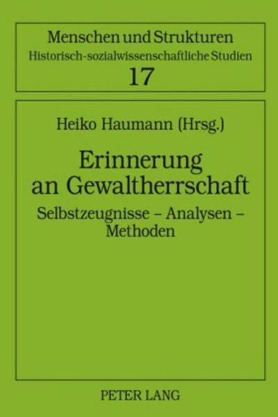 Produktbild: Erinnerung an Gewaltherrschaft