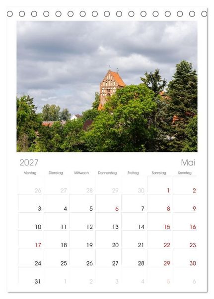Produktbild: Tischplaner 2027 - Lychen - zwischen Wald und Seen (A5 Tischkalender zum Aufstellen) CALVENDO