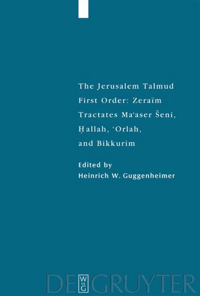 Produktbild: Tractates Ma'aser Seni, Hallah, 'Orlah, and Bikkurim