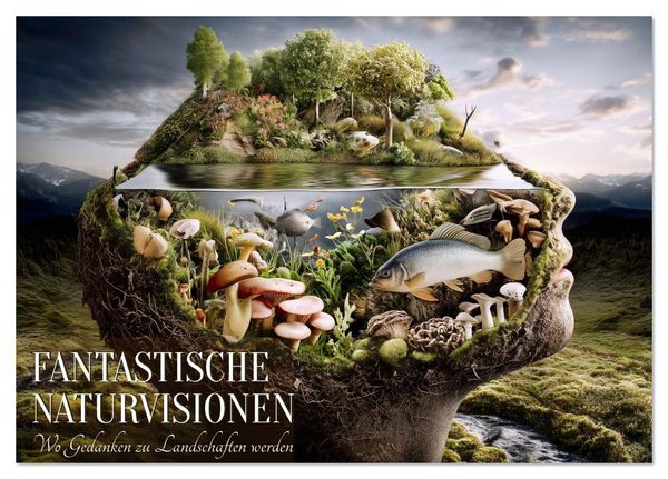 Fantastische Naturvisionen. Wo Gedanken zu Landschaften werden (Tischkalender 2026 DIN A5 quer), CALVENDO Monatskalender