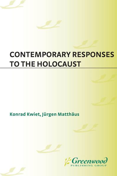 Produktbild: Contemporary Responses to the Holocaust