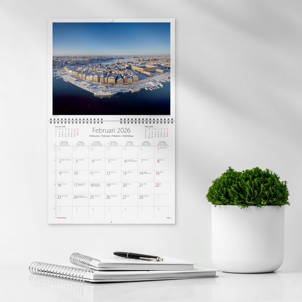 Produktbild: Burde Wandkalender Stockholm 2026