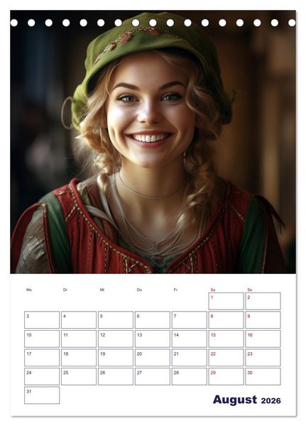 Produktbild: Die lebhafte Jahreszeiten! (Tischkalender 2026 DIN A5 hoch), CALVENDO Monatskalender