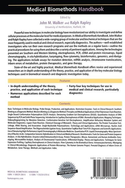 Produktbild: Medical BioMethods Handbook