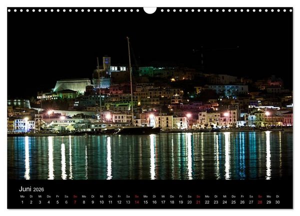 Produktbild: Ibiza by night (Wandkalender 2026 DIN A3 quer), CALVENDO Monatskalender