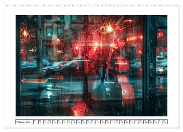 Produktbild: In Jazz Bars at Midnight (Wall Calendar 2026 DIN A2 landscape), CALVENDO 12 Month Wall Calendar