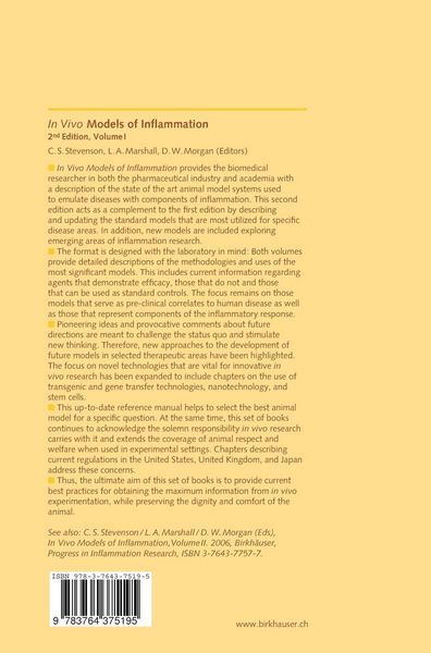 Produktbild: In Vivo Models of Inflammation