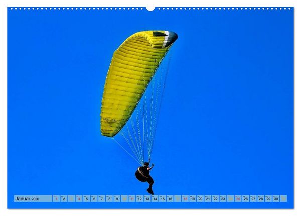 Produktbild: Frei sein - Paragliding (Wandkalender 2026 DIN A2 quer), CALVENDO Monatskalender