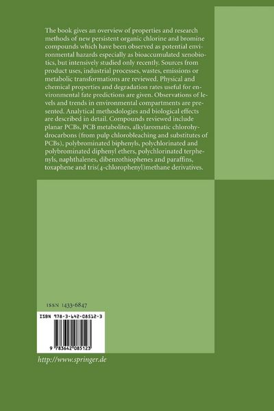 Produktbild: New Types of Persistent Halogenated Compounds