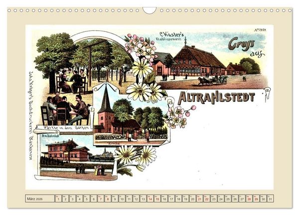 Produktbild: Gru&szlig; aus Alt-Rahlstedt (Wandkalender 2026 DIN A3 quer), CALVENDO Monatskalender