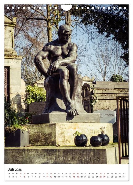 Produktbild: Le Cimeti&egrave;re du P&egrave;re-Lachaise in Paris (Wandkalender 2026 DIN A4 hoch), CALVENDO Monatskalender