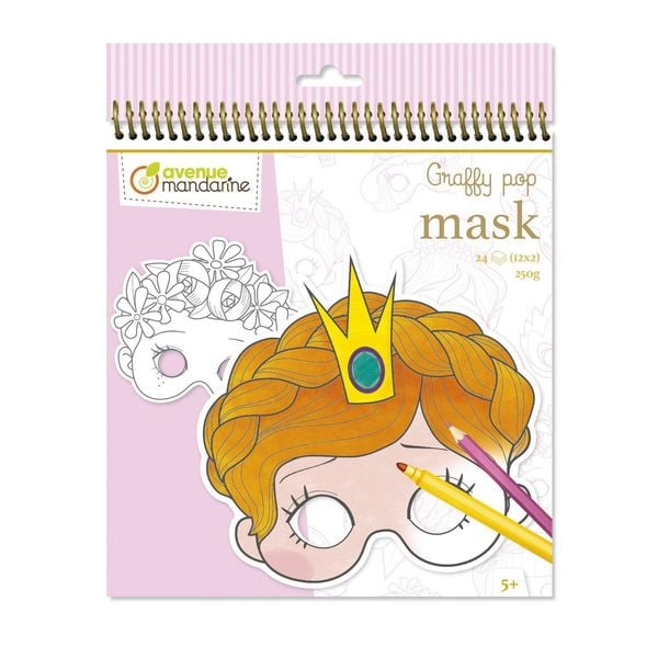 Produktbild: Graffy Pop, Maskenmalbuch M&auml;dchen