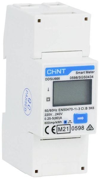 Chint G DDSU666 220/230V 5(80)A RS485 2P MID 313271 Wechselstromzähler digital MID-konform: Ja 1 St.