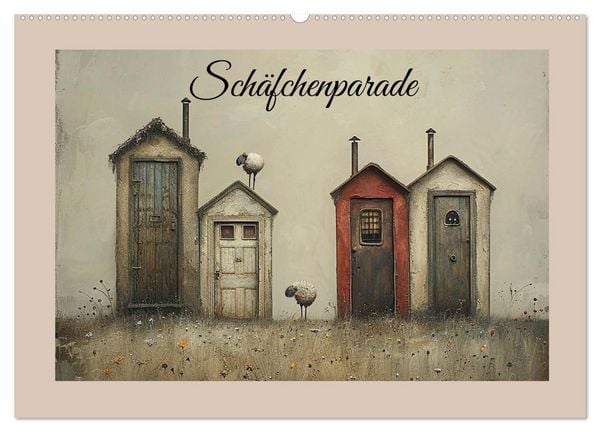 Schäfchenparade (Wandkalender 2026 DIN A2 quer), CALVENDO Monatskalender
