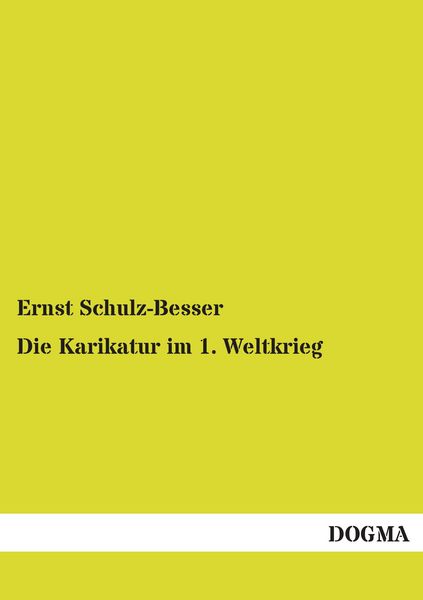 Produktbild: Die Karikatur im 1. Weltkrieg