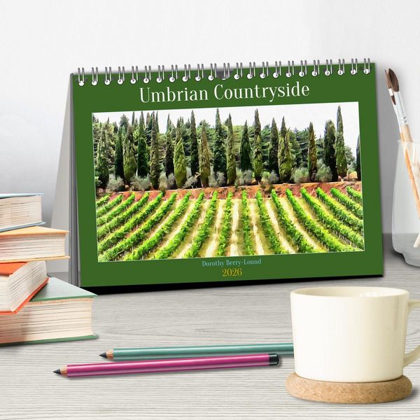 Produktbild: Umbrian Countryside (Desk Calendar 2026 DIN A5 landscape), CALVENDO 12 Month DeskCalendar