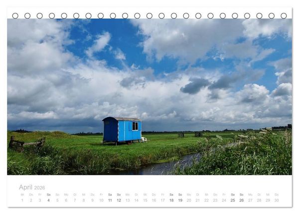 Produktbild: Polderlandschaften in Holland (Tischkalender 2026 DIN A5 quer), CALVENDO Monatskalender