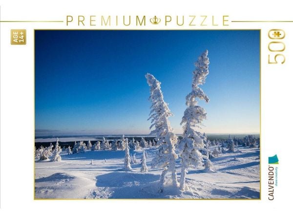 CALVENDO Puzzle Kalter Schnee in Karelien | 500 Teile Lege-Größe 48 × 36 cm Foto-Puzzle für Erwachsene