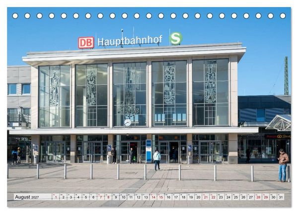 Produktbild: Bahnh&ouml;fe im Ruhr-Revier (Tischkalender 2027 DIN A5 quer), CALVENDO Monatskalender
