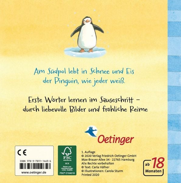 Produktbild: Erste W&ouml;rter &ndash; Erste Reime. Tiere