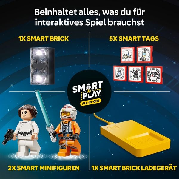 Produktbild: Star Wars 75423 SMART Play: Lukes Rot F&uuml;nf X-Wing, Spielset ab 6 Jahren