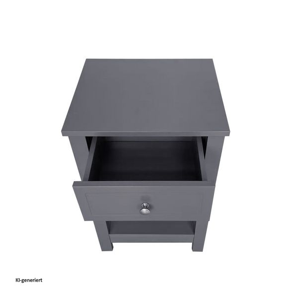 Produktbild: HTI-Living HTI-Living Nachttisch Hayet Grau 2er-Set HTI-Living Nachttisch Hayet Grau 2er-Set