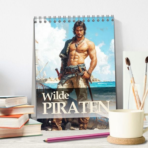 Produktbild: Wilde Piraten (Tischkalender 2026 DIN A5 hoch), CALVENDO Monatskalender