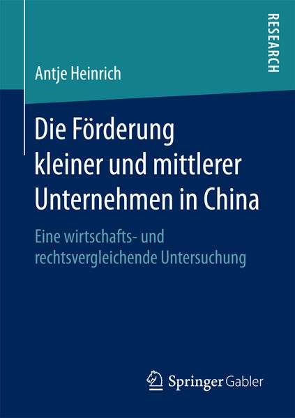 Produktbild: Die F&ouml;rderung kleiner und mittlerer Unternehmen in China