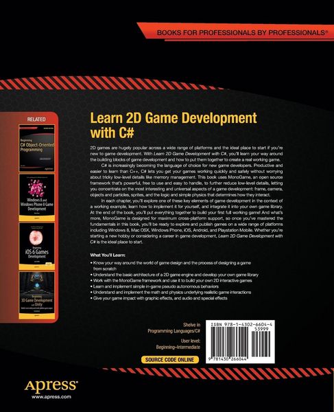 Produktbild: Learn 2D Game Development with C#