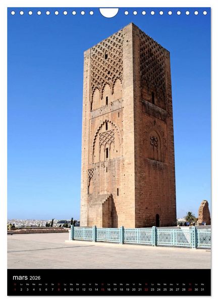 Produktbild: Collection MAROC RABAT (Calendrier mural 2026 DIN A4 horizontal), CALVENDO calendrier mensuel