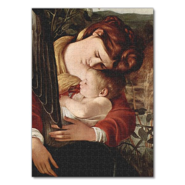 Produktbild: Lais Puzzle Michelangelo Caravaggio - Die Ruhe auf der Flucht nach &Auml;gypten, Detail: Maria und Christuskind 500 Teile