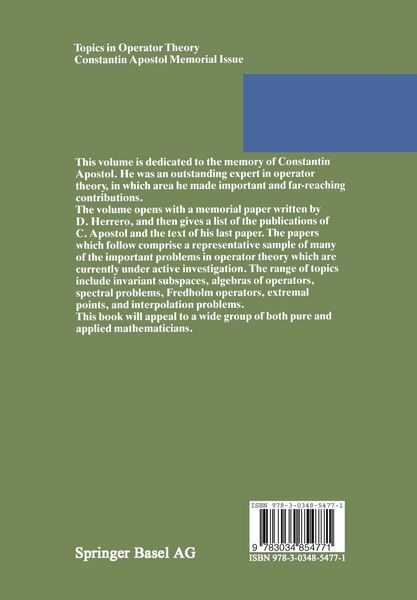 Produktbild: Topics in Operator Theory