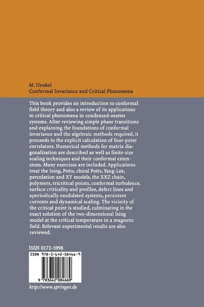 Produktbild: Conformal Invariance and Critical Phenomena
