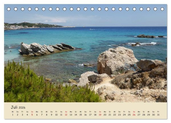 Produktbild: Cala Ratjada (Tischkalender 2026 DIN A5 quer), CALVENDO Monatskalender