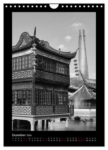Produktbild: Shanghai zwischen Tradition und Business (Wandkalender 2026 DIN A4 hoch), CALVENDO Monatskalender
