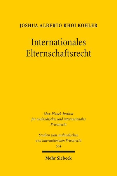 Produktbild: Internationales Elternschaftsrecht