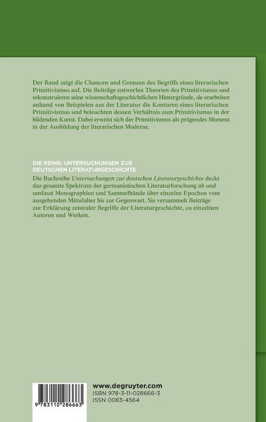 Produktbild: Literarischer Primitivismus