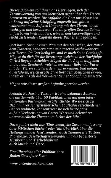 Produktbild: Tiere in der Bibel - Soll ich meines Bruders H&uuml;ter sein? Was sagt die Bibel &uuml;ber den Umgang mit Tieren und unserer von Gott gegebenen Aufgabe?