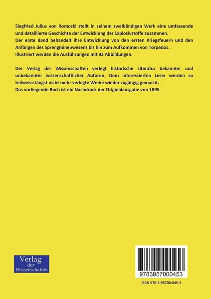 Produktbild: Geschichte der Explosivstoffe