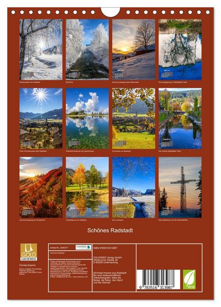 Produktbild: Sch&ouml;nes Radstadt (Wandkalender 2026 DIN A4 hoch), CALVENDO Monatskalender