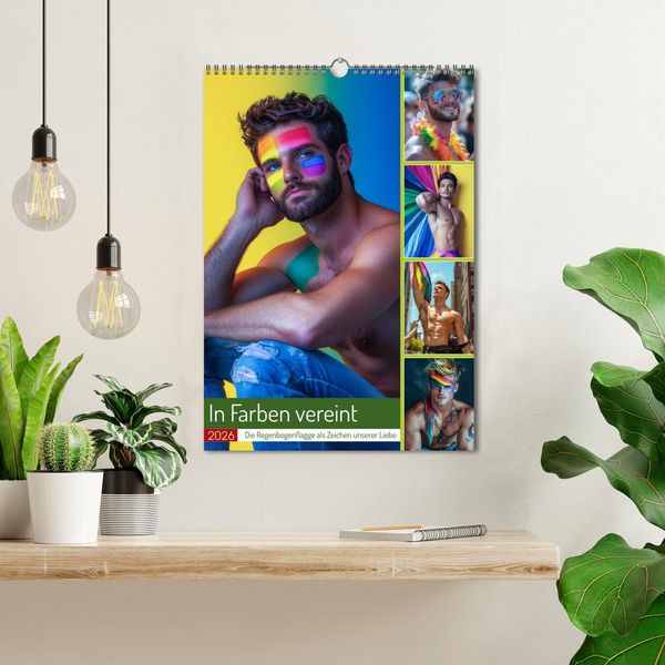 Produktbild: In Farben vereint (Wandkalender 2026 DIN A3 hoch), CALVENDO Monatskalender