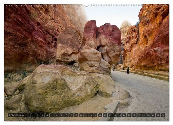 Produktbild: Jordanien &ndash; Felsenstadt Petra (hochwertiger Premium Wandkalender 2026 DIN A2 quer), Kunstdruck in Hochglanz