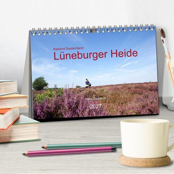 Produktbild: Radland Deutschland - L&uuml;neburger Heide (Tischkalender 2027 DIN A5 quer), CALVENDO Monatskalender