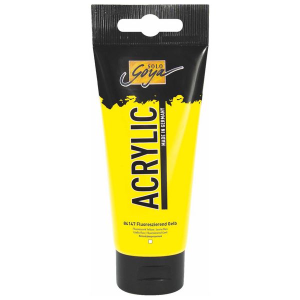 Produktbild: SOLO GOYA Acrylic Fluoreszierend gelb 100ml Tube