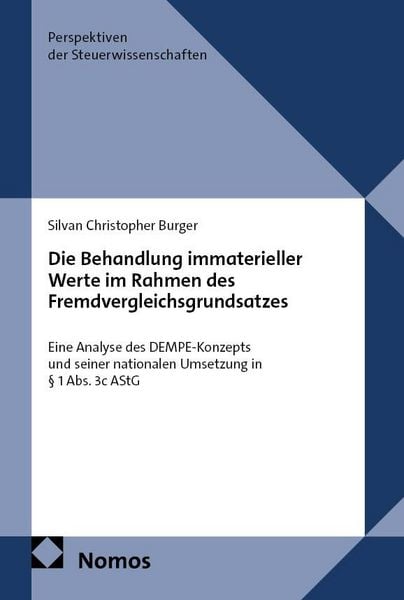 Produktbild: Die Behandlung immaterieller Werte im Rahmen des Fremdvergleichsgrundsatzes