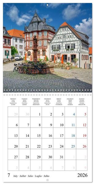 Produktbild: Worth a Visit - Romantic Cities in Germany (Wall Calendar 2026 12 &times; 12 Inch) CALVENDO 12 Month Wall Calendar