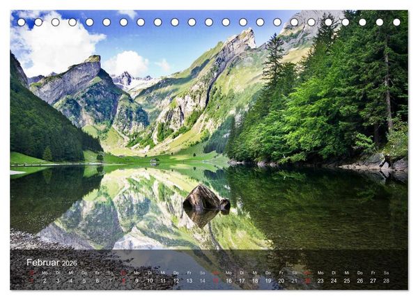 Produktbild: Traumhafte Bergwelten (Tischkalender 2026 DIN A5 quer), CALVENDO Monatskalender