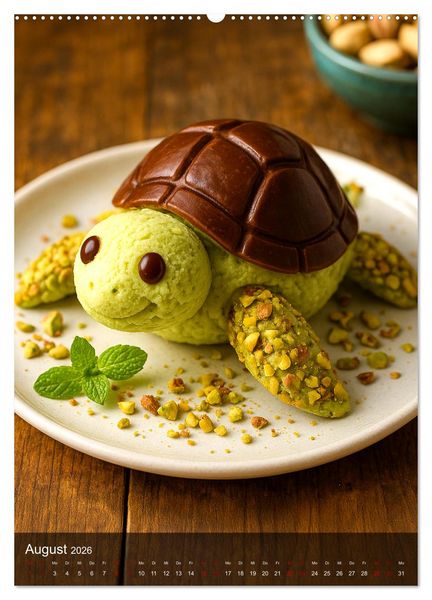 Produktbild: Tierische Desserts (hochwertiger Premium Wandkalender 2026 DIN A2 hoch), Kunstdruck in Hochglanz
