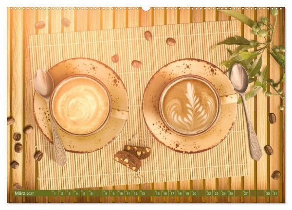 Produktbild: Auf einen Kaffee? (hochwertiger Premium Wandkalender 2027 DIN A2 quer), Kunstdruck in Hochglanz
